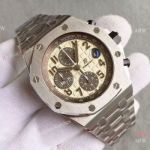 Swiss 3126 Audemars Piguet Royal Oak Offshore Watch Cream Face Arabic markers